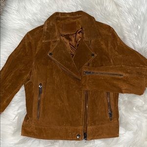 BLANKNYC suede moto jacket